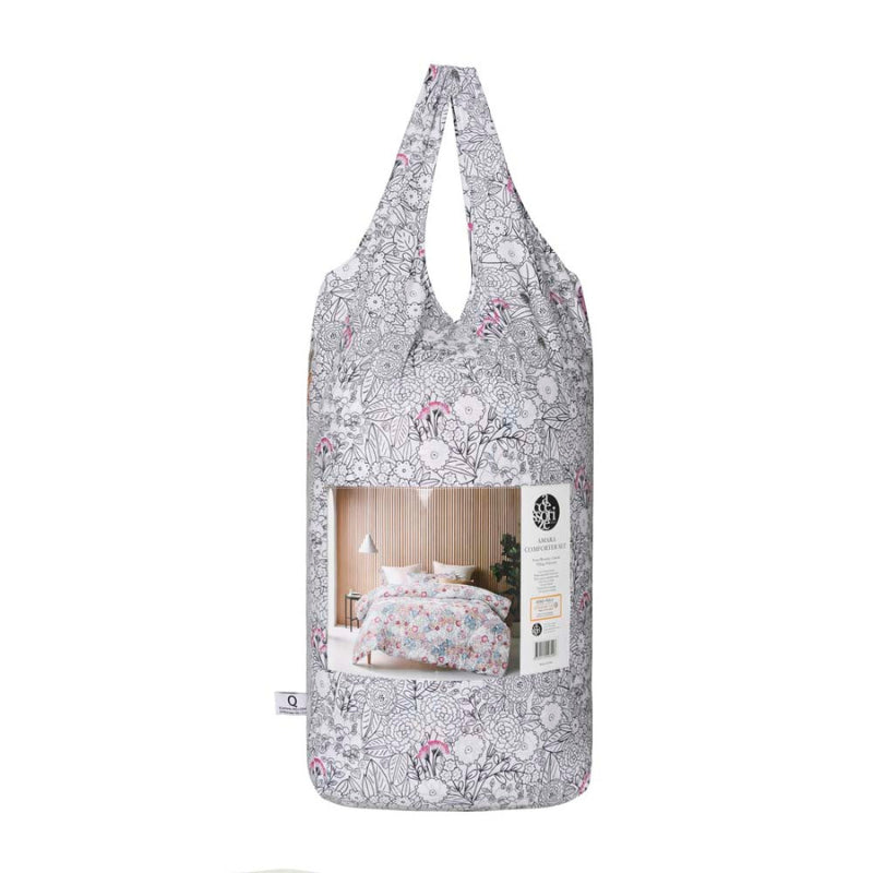 alt="Showcasing the back view of comforter sets handbag"