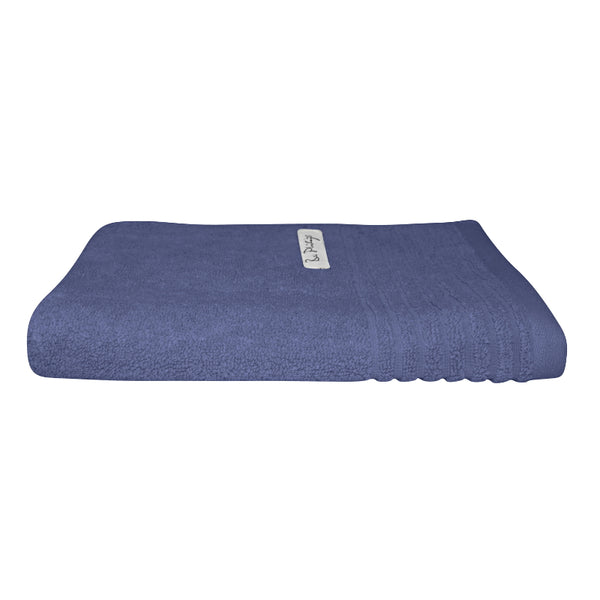 alt="An elegantly folded premium purple hand towel, showcasing its minimal and soft details"