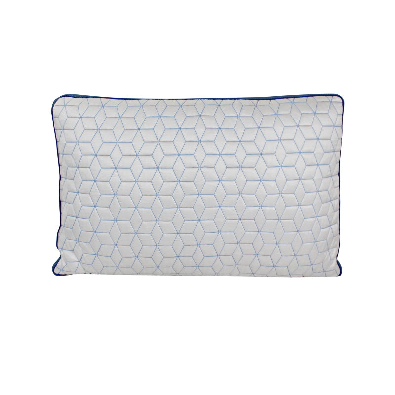 alt="A quilted pillow designed to help maintain the ideal sleep climate tempreature"