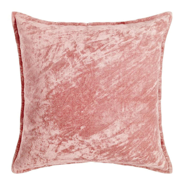 Veronica cushion in pink velvet, a timeless cushion for a cosy reading nook or chilly evenings.