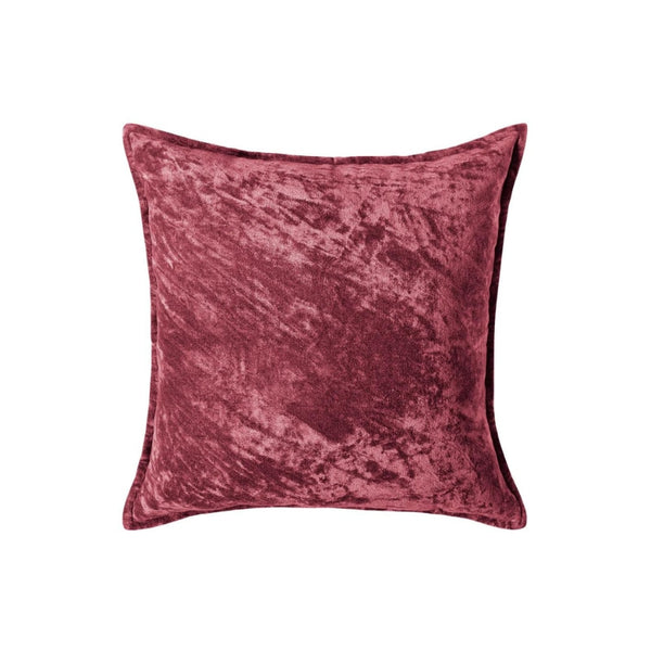 Veronica cushion in rich burgundy velvet, a timeless cushion for a cosy and inviting ambiance.