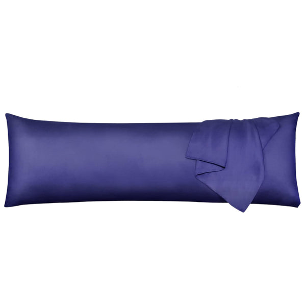 alt="Hypoallergenic blue body pillowcases crafted from premium bamboo fibres, these pillowcases offer unparalleled softness"