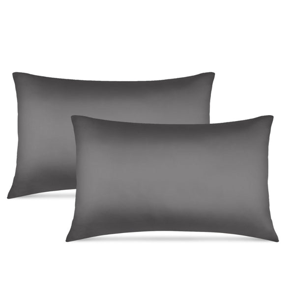 alt="Hypoallergenic charcoal standard pillowcases crafted from premium bamboo fibres, these pillowcases offer unparalleled softness"