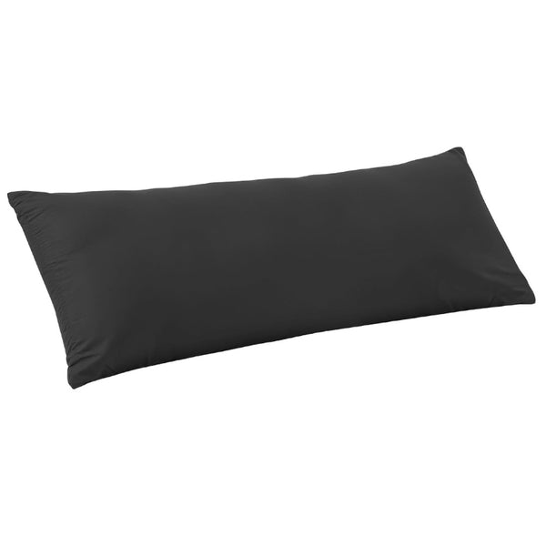 alt="Hypoallergenic and naturally anti bacterial black body pillowcase crafted from a soft 100% polyester"