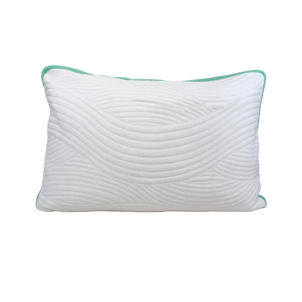 Odyssey Living Pillow with aloe vera-infused memory foam strands for promoting sound sleep.