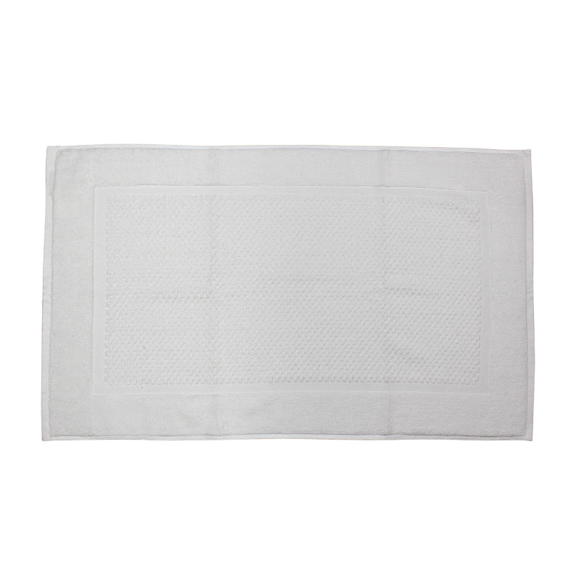 alt="White bondi zero twist hand towel, a vision of purity and softness for a luxurious touch"