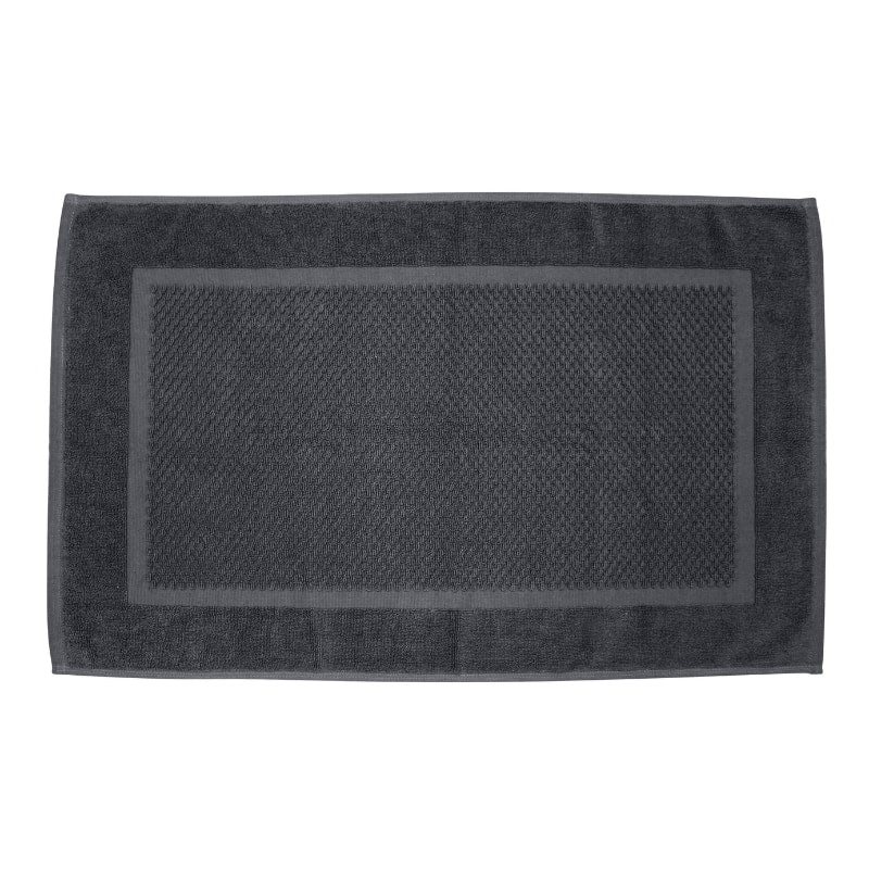alt="Coal bondi zero twist hand towel, a vision of purity and softness for a luxurious touch"