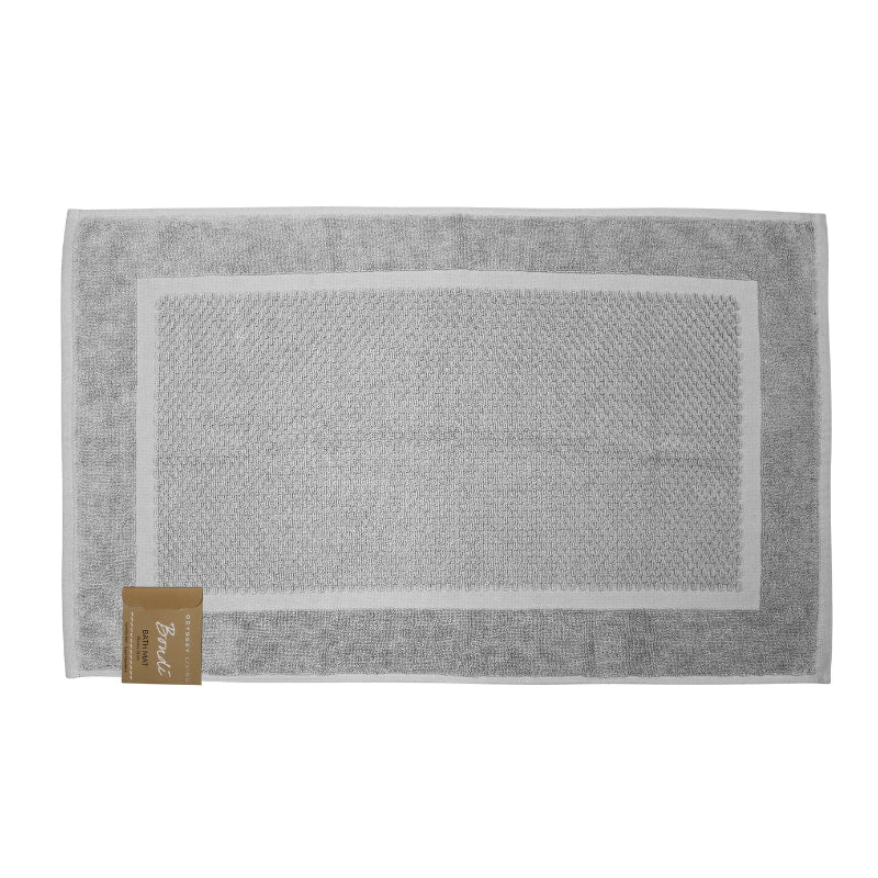 alt="Silver oasis bondi zero twist hand towel, a vision of purity and softness for a luxurious touch"