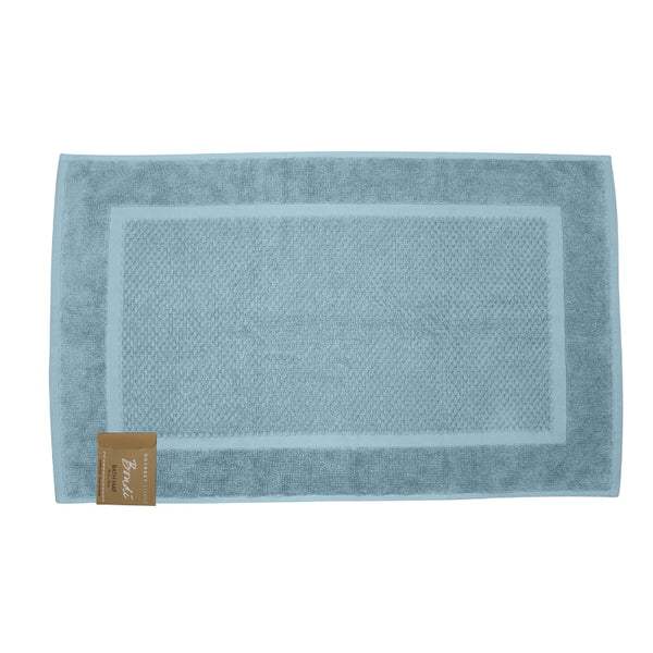 alt="Spa blue bondi zero twist hand towel, a vision of purity and softness for a luxurious touch"