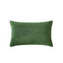 The Morgan and Reid Jungle Snuggle Fleece Pillowcase Pair features a rectangular green design with plush texture and slightly rounded corners, crafted from soft snuggle fleece, shown on a plain white background.