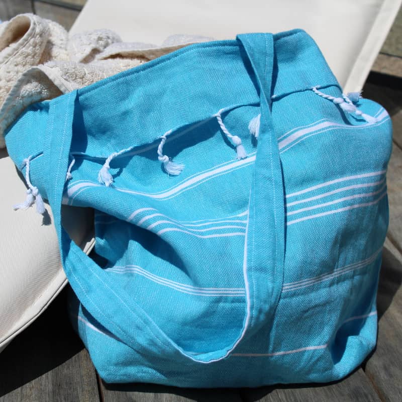 Accessorize De La Mer Turquoise Beach Bag Australia