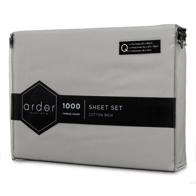 Ardor 1000 Thread Count Cotton Rich Sheet Set (6651016314924)
