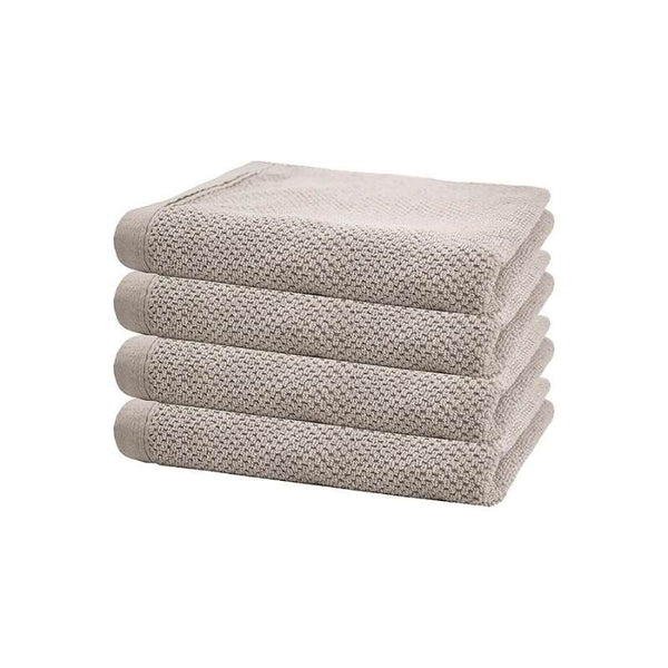alt="Four beautiful, soft natural cotton hand towels"