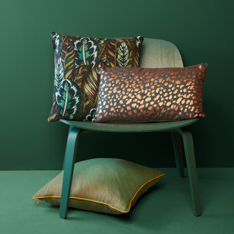 Bedding House Felidea Green 30x50cm Cushion (6682151387180)