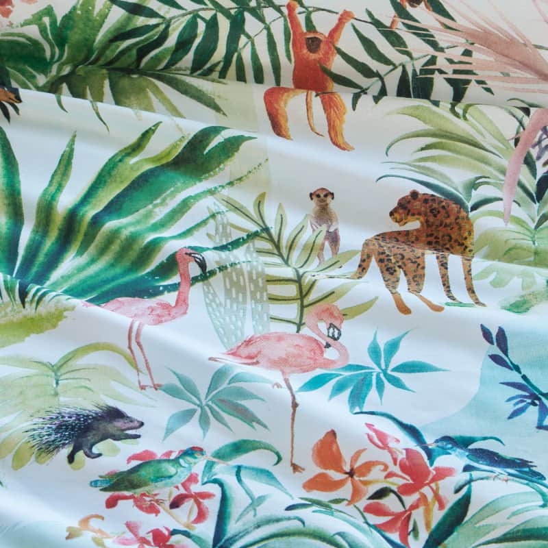 Bedding House Paradise Lost Cotton Multicoloured Quilt Cover Set (6683523416108)