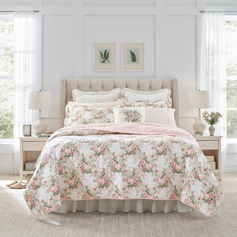 Laura Ashley Joyce Printed Coverlet Australia
