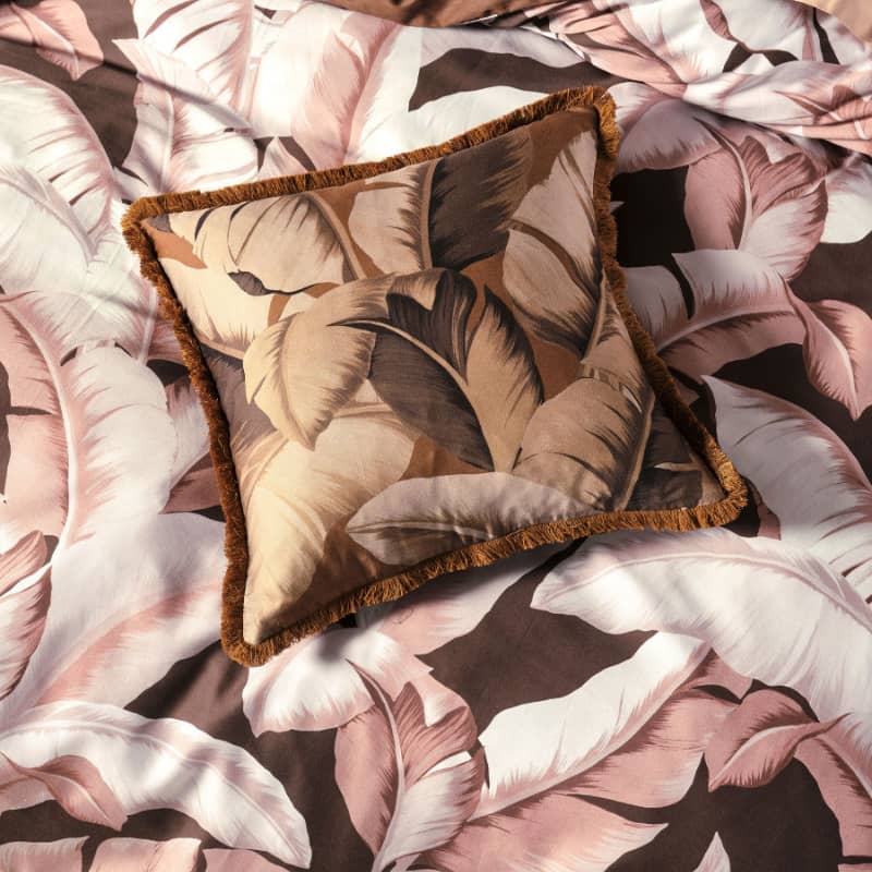 Linen House Kalena Cinnamon Quilt Cover Set (6837239775276)