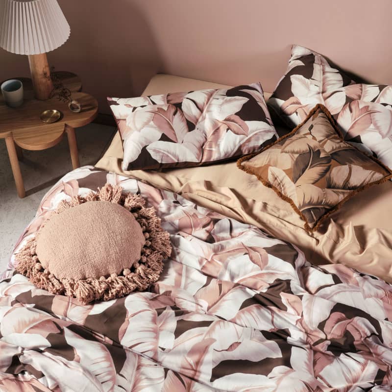 Linen House Kalena Cinnamon Quilt Cover Set (6837239775276)
