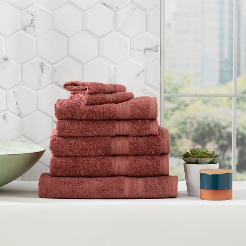 Renee Taylor Stella 7 Piece Brick Towel Pack Australia