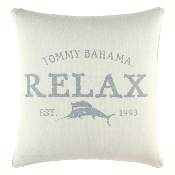 Tommy Bahama Relax Grey 45x45cm Cushion (6990699397164)