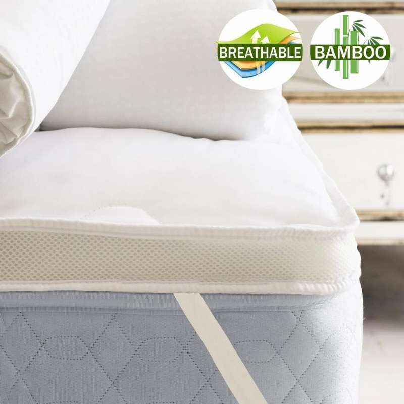 Home Fashion Airmax Bamboo 1000GSM Mattress Topper Australia