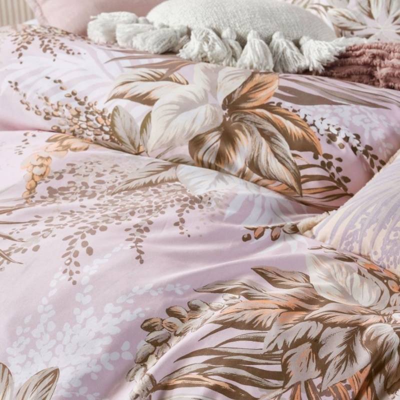 Linen House Harlow Pink Quilt Cover Set (6624335953964)