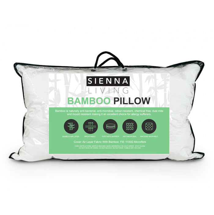 Sienna Living Bamboo Pillow Australia