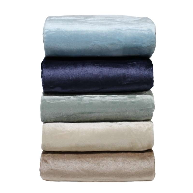 Sienna Living Plush Velvet Flannel Blanket Australia