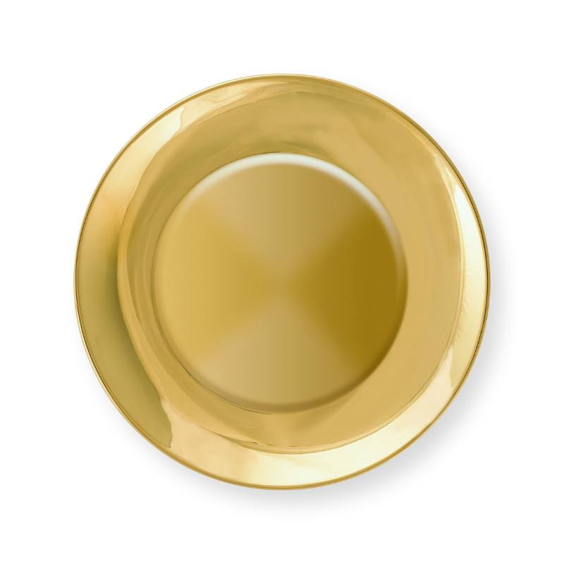 VTWonen Gold 12cm Porcelain Plates Set of 4 (6999656202284)
