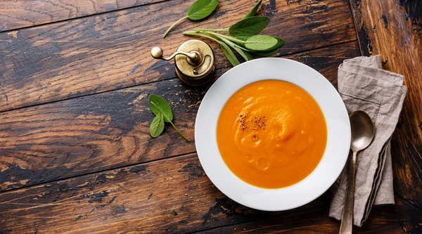 Roast Pumpkin and Sweet Potato Soup
