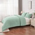Linenova Pre-Washed Rust Quilt Cover Set