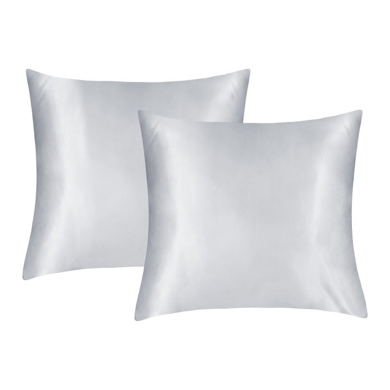 Linenova Silky Smooth Satin Standard Pillowcase 2 Pack