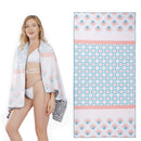 Linenova Sand Free Double Sided Bird Of Paradise Printed Beach Towel