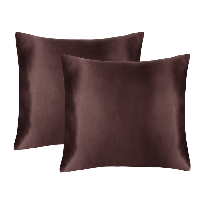 Linenova Silky Smooth Satin Standard Pillowcase 2 Pack