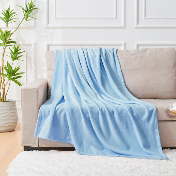 Linenova Lightweight Flannel Microfibre Throw