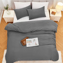 Linenova Pre-Washed Rust Quilt Cover Set