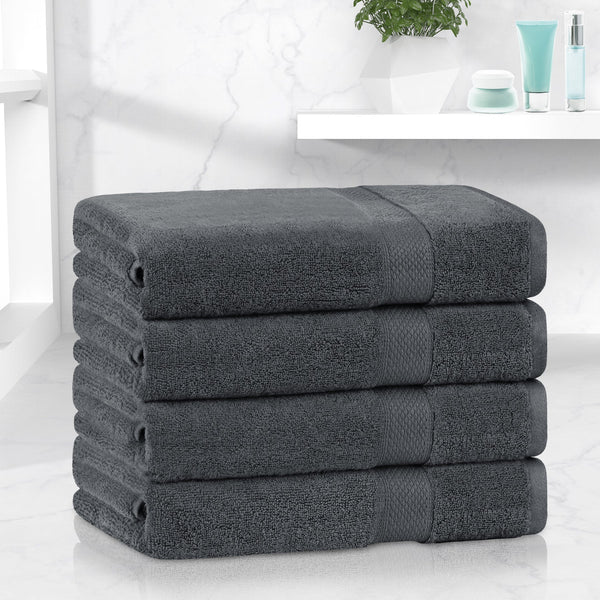 Linenova 650GSM Cotton Bath Towel 4 Piece Pack