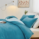 Linenova Pre-Washed Rust Quilt Cover Set