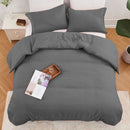 Linenova Cotton Waffle Weave White Quilt Cover Set