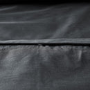 Close up details of the Accesorize Charcoal Quilt Cover Set for a chic and comfortable hideaway.