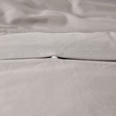 Close up details of the the stone quilt cover set of Accesorize, which combines the bamboo and cotton fabric. 