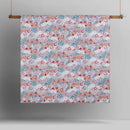 ="Fresh appearance of cotton printed reversible quilt cover set with a botanical theme"