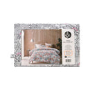 alt="Showcasing the back view packaging of cotton printed quilt cover set"