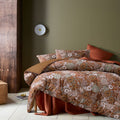 High-quality washed cotton comforter set with a floral pattern, ensuring year-round comfort and style.
