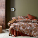 High-quality washed cotton comforter set with a floral pattern, ensuring year-round comfort and style.