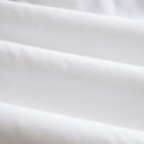 Detailed view of a white sheet set made from 100% Australian Cotton, offers a fresh and natural style for your bedroom.