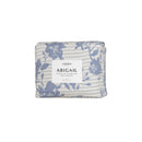 Front packaging of a serene blue and white floral quilt cover and pillowcases, reflecting nature's beauty and comfort in bedroom design.