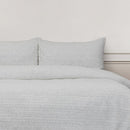 A natural tone quilt cover set designed with delicate marle accents and a rustic, tactile design.