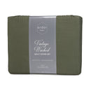 Ardor Boudoir Vintage Washed Khaki Quilt Cover Set in stylish packaging, perfect for adding a cozy touch to any bedroom decor.