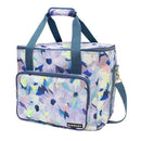Stylish floral cooler bag, ideal for outdoor events with a spacious and durable design.
